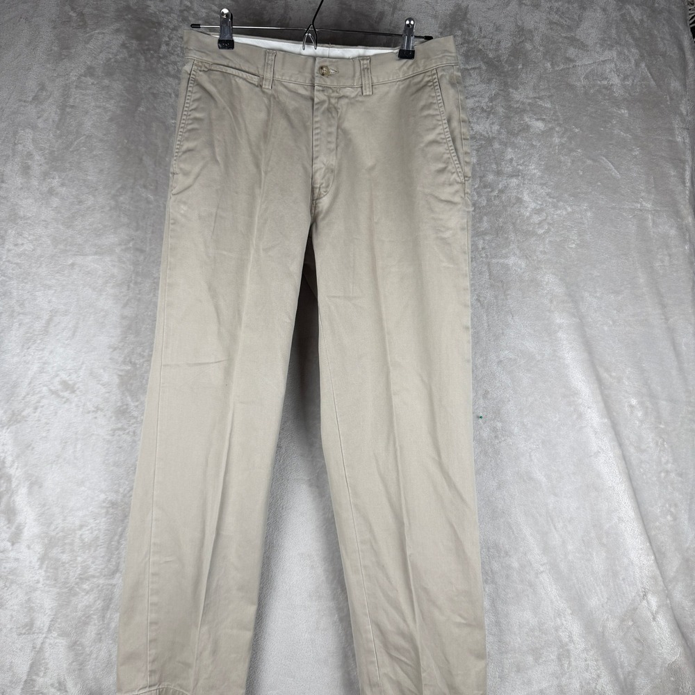 Polo Ralph Lauren Classic Fit Chino Pants Mens 32x30 Tan Khaki Cotton Twill